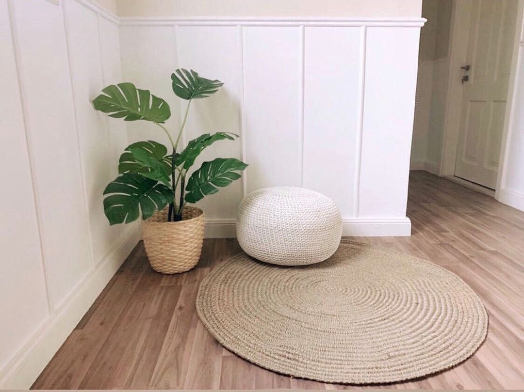 Asya Jute Round Rug - Ready to Ship