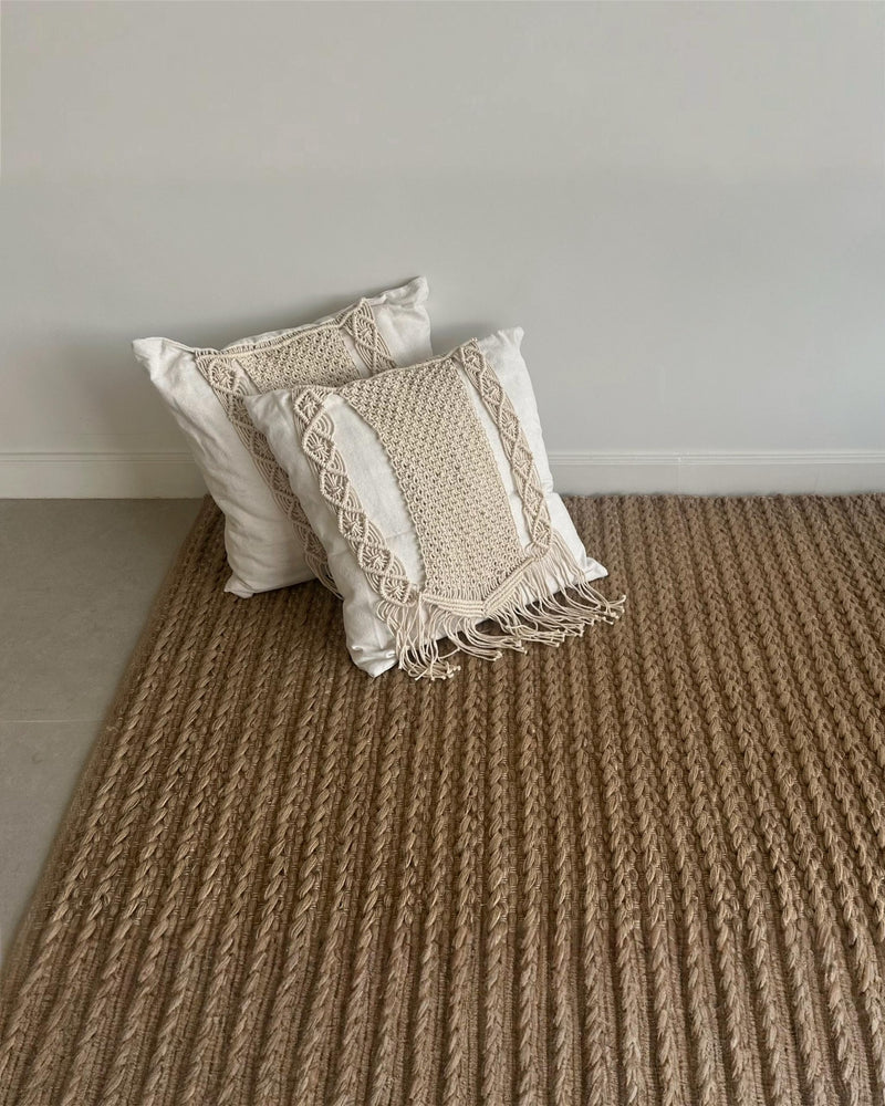 Sandstone Jute & Wool Kilim Rug