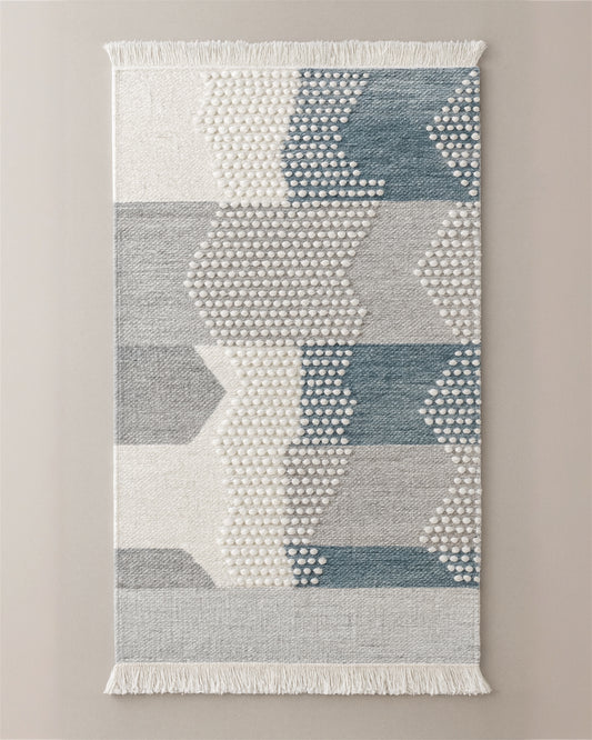 Hacienda Teal Handwoven Rug