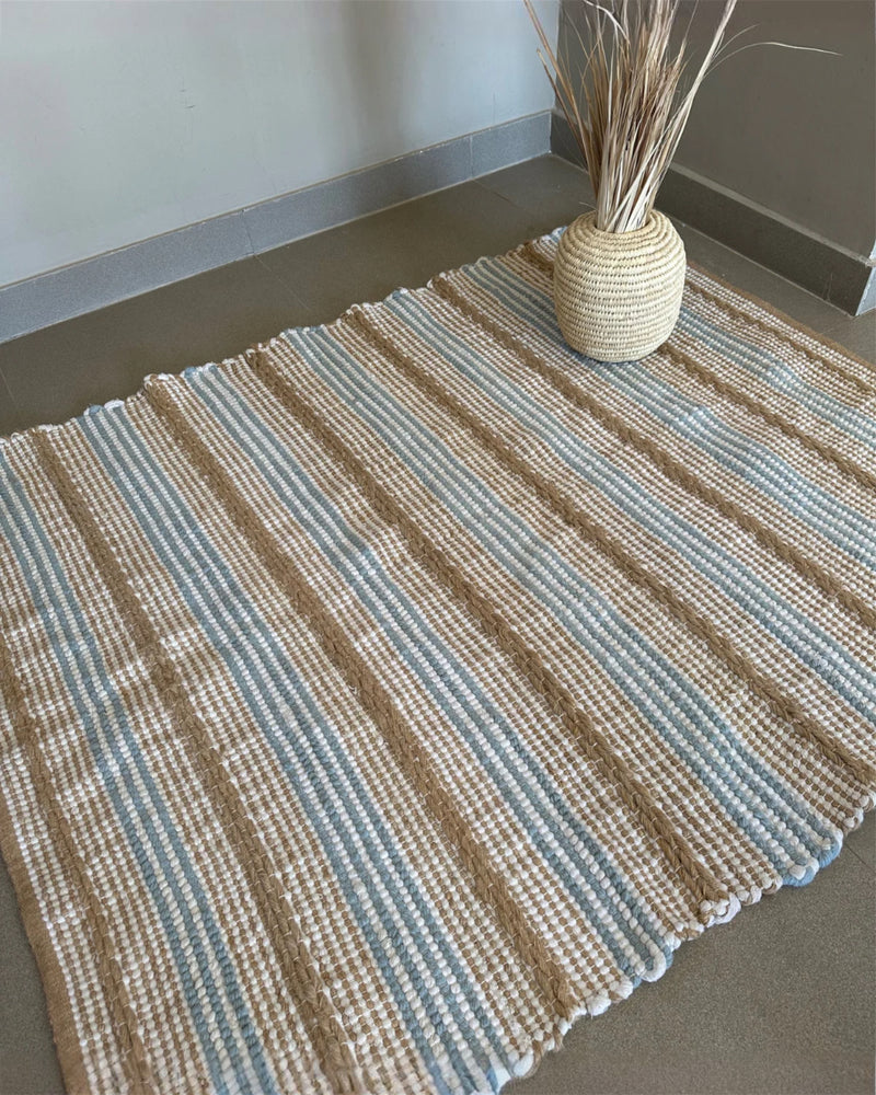 Sabina Handwoven Jute & Cotton Rug - Ready to Ship