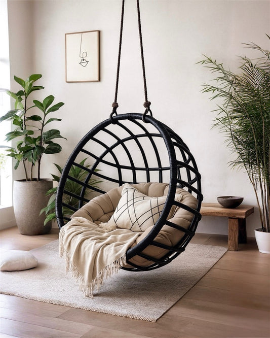 Serena Hanging Nest Ball With Fitted Cushion