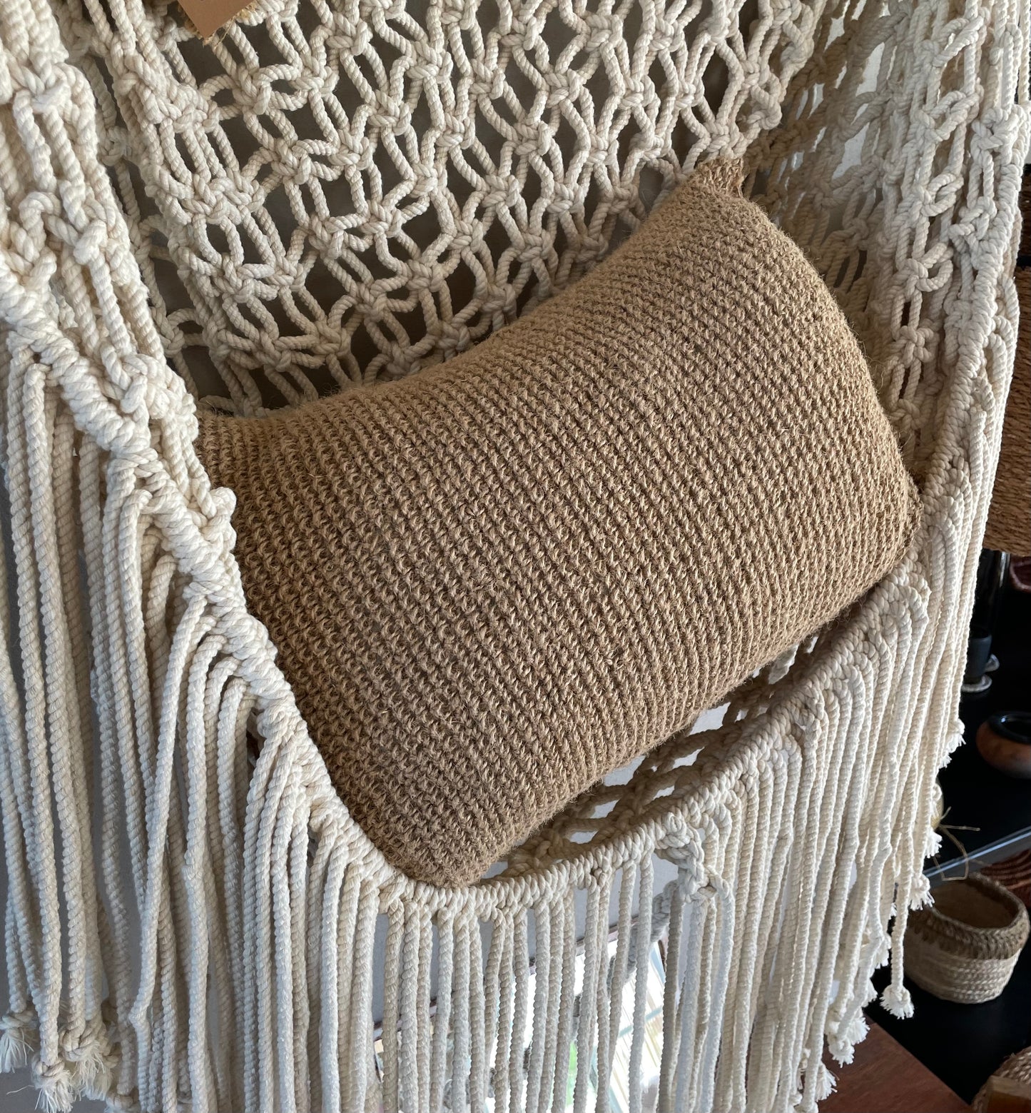 Sahara Handwoven Jute Pillow