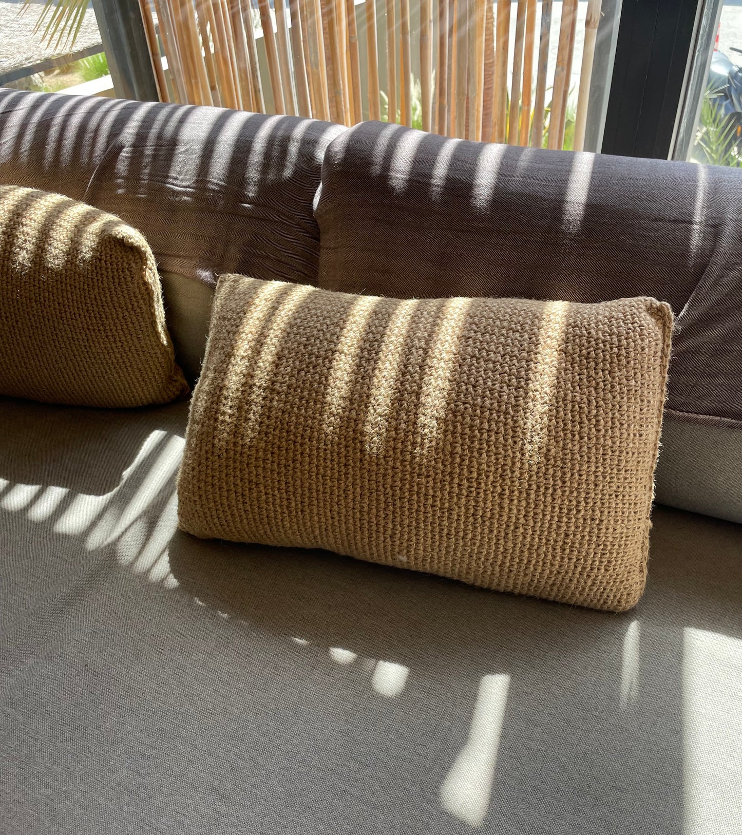 Sahara Handwoven Jute Pillow