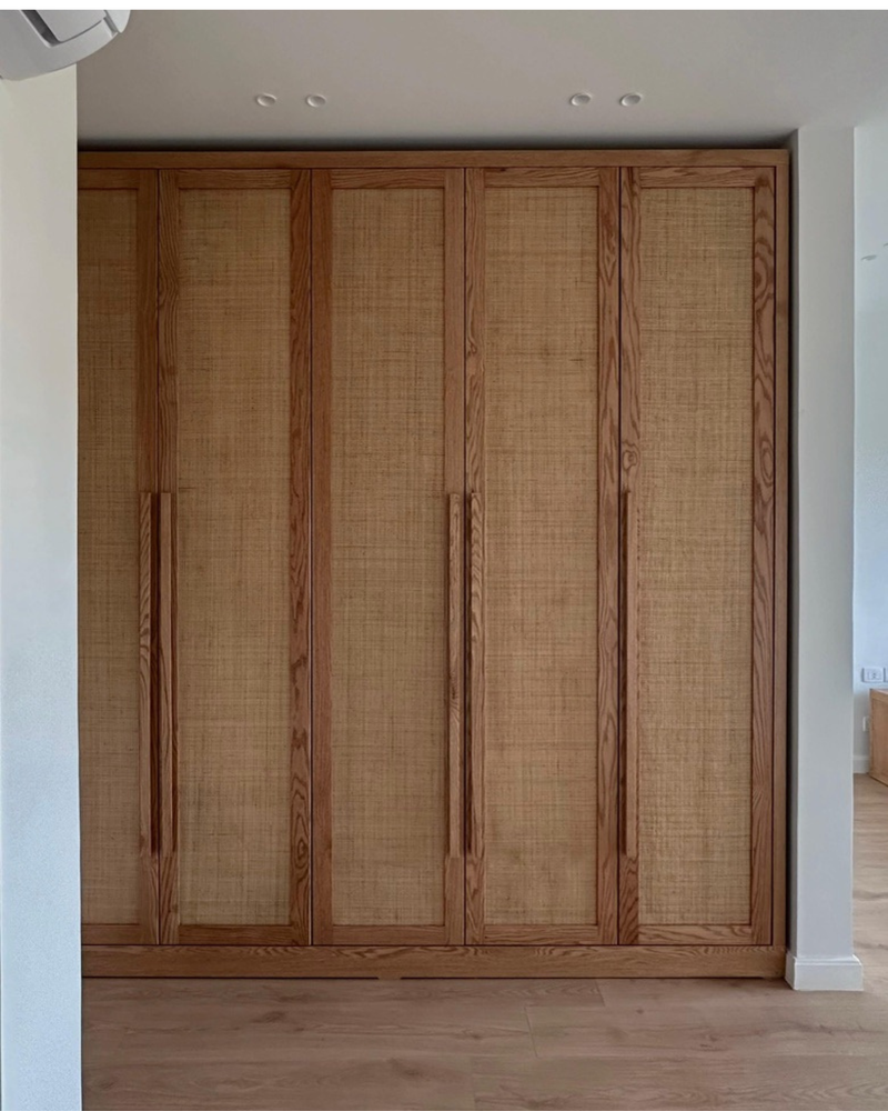 Cane Oak Wardrobe