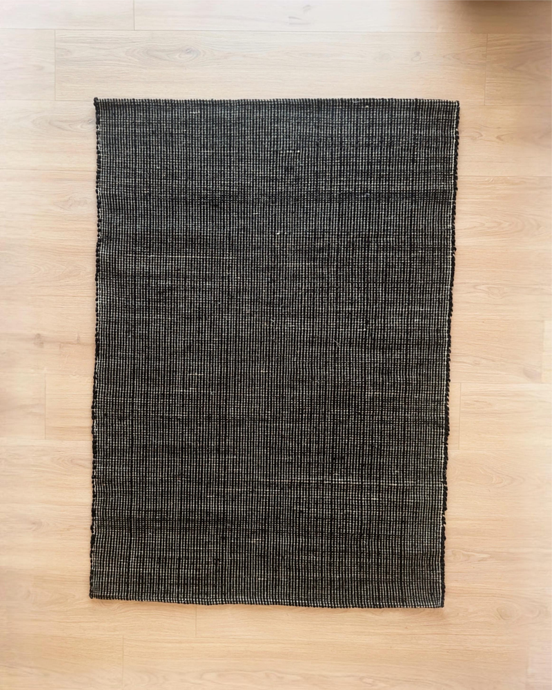 Noir Wool Kilim Rug