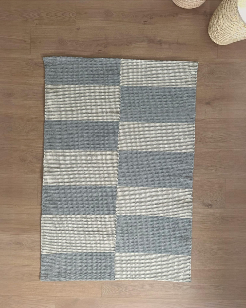 Nomad Kilim Rug (Soft Blue)