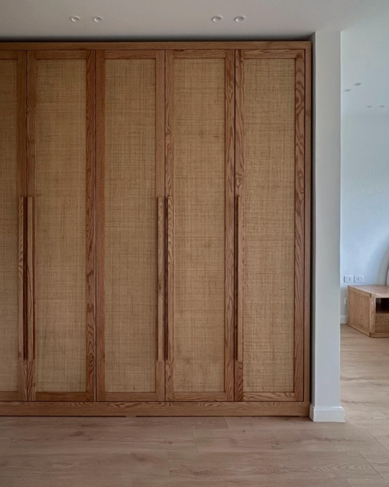 Cane Oak Wardrobe