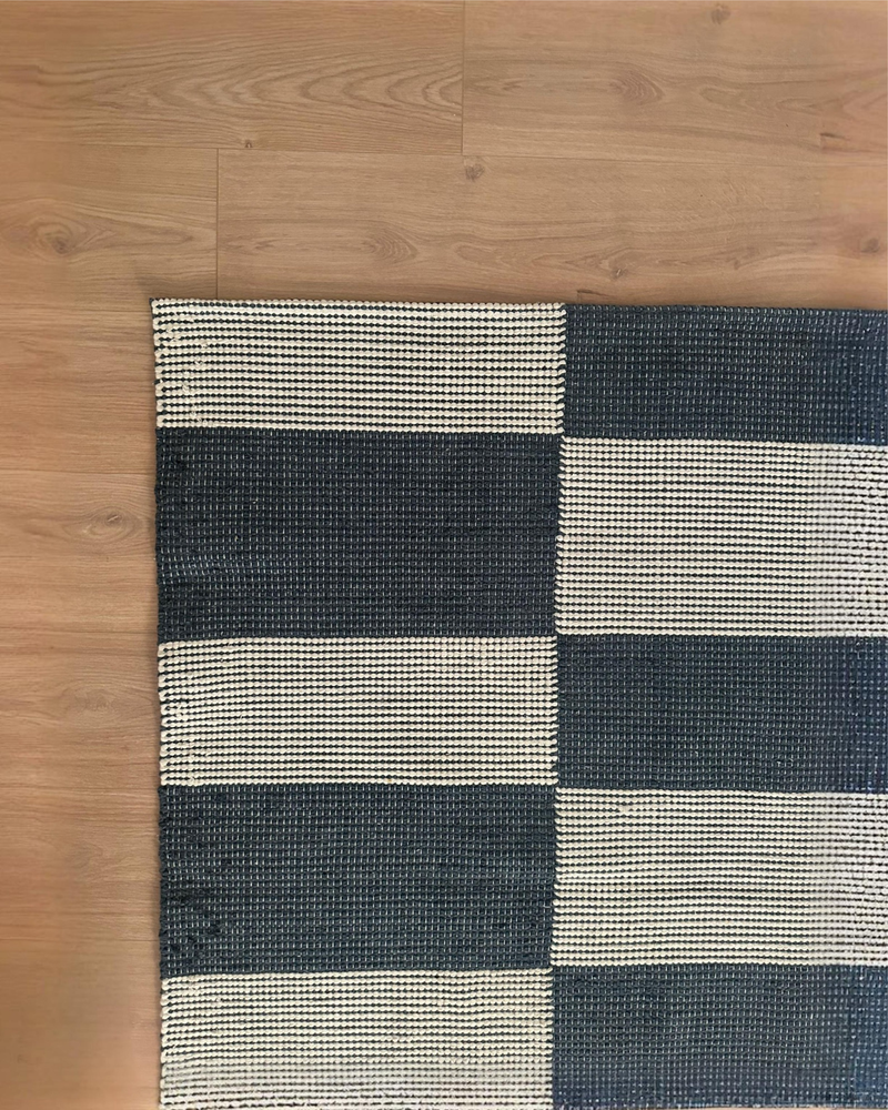 Nomad Kilim Rug (Navy Blue)