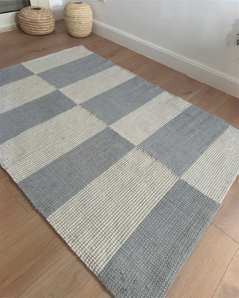 Nomad Kilim Rug (Soft Blue)