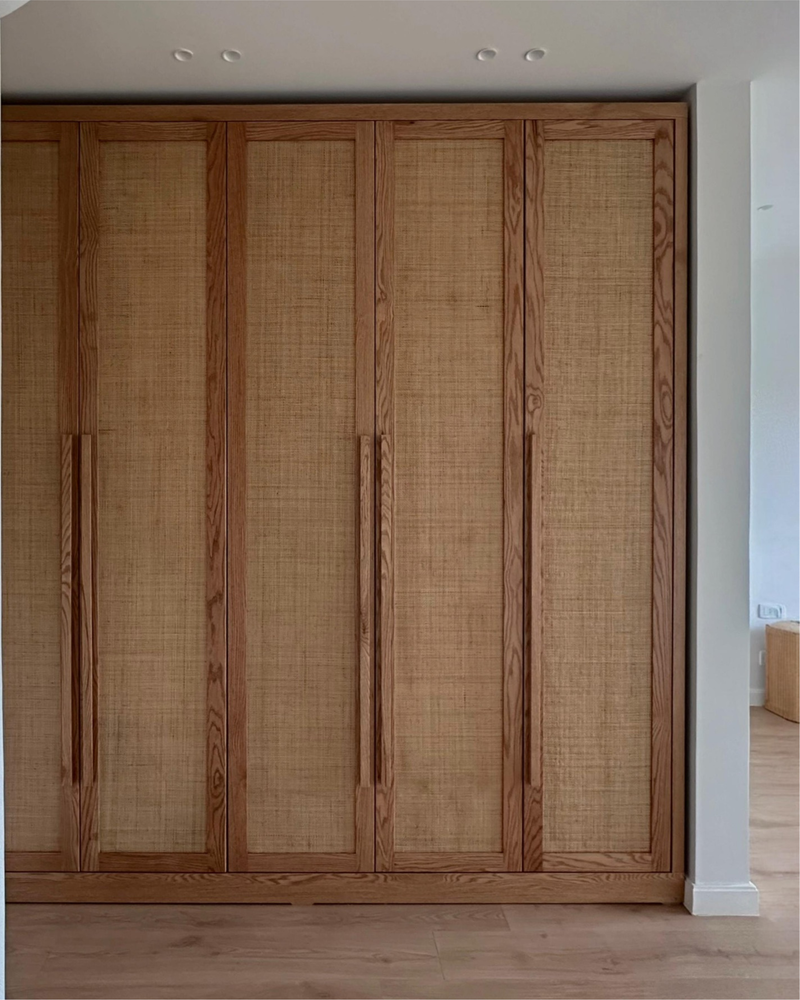 Cane Oak Wardrobe