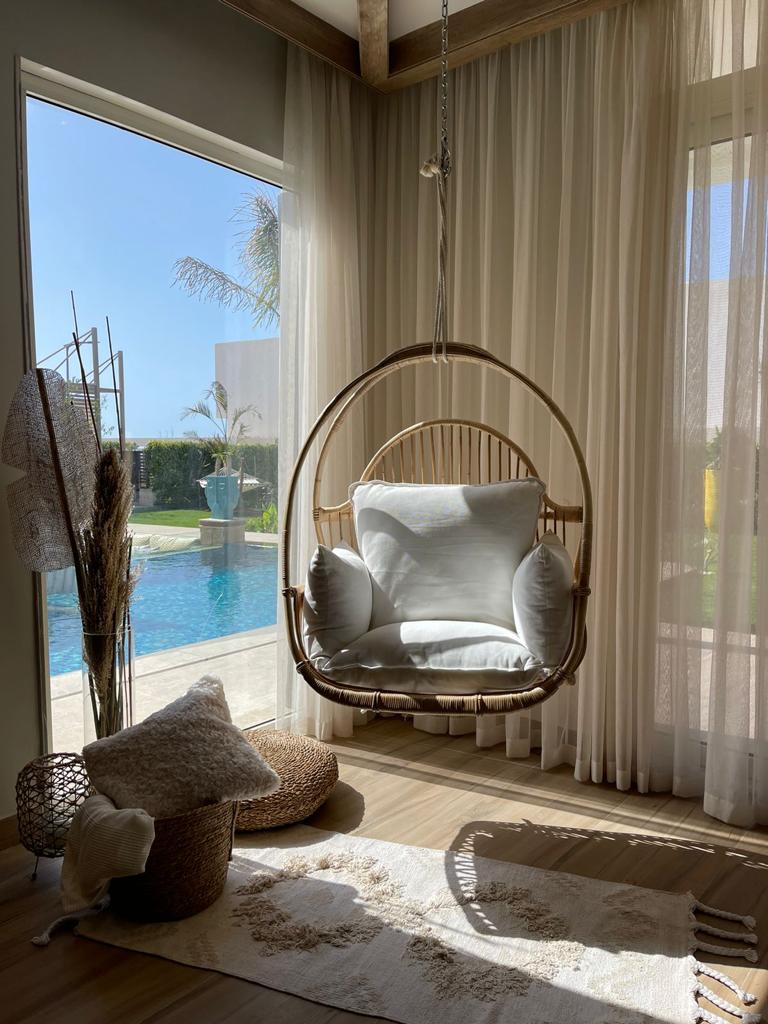 Malibu Hanging Chair With Fitted Cushion