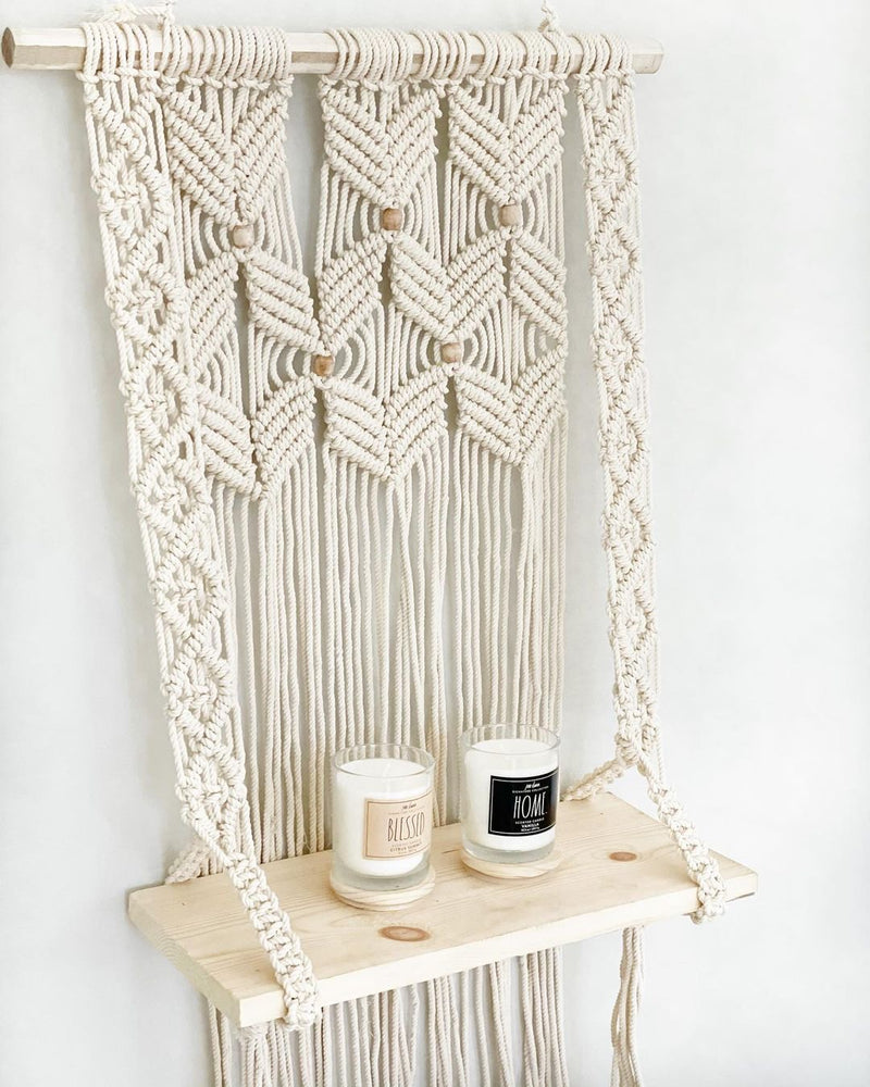 Escala Macrame Hanging Shelf
