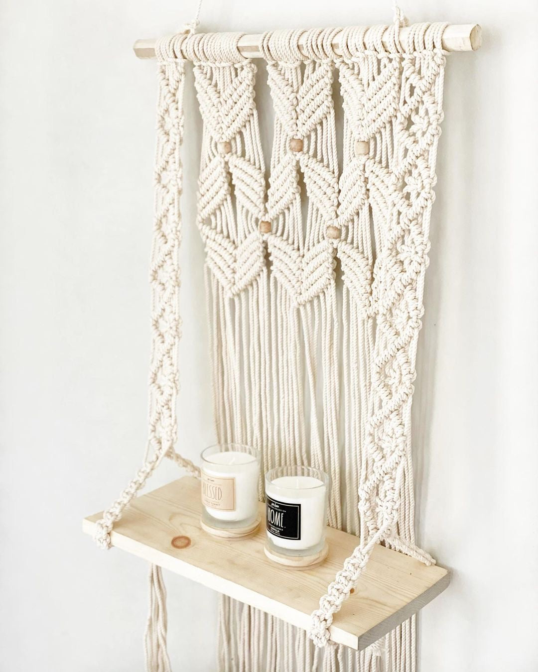 Escala Macrame Hanging Shelf