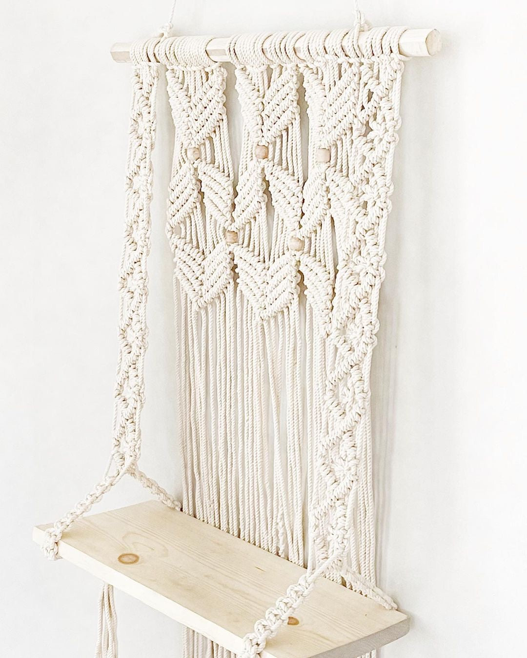 Escala Macrame Hanging Shelf