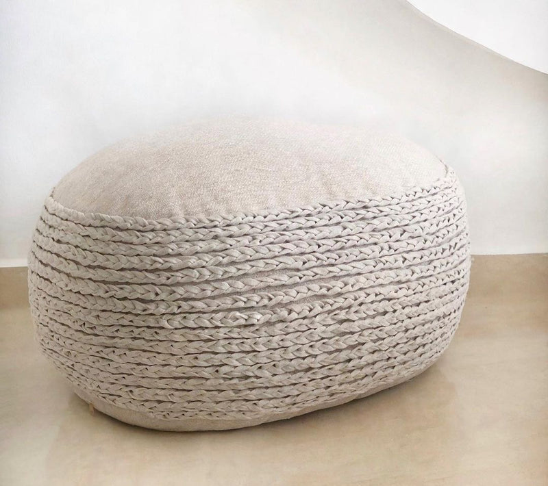 Trenza Oval Pouf