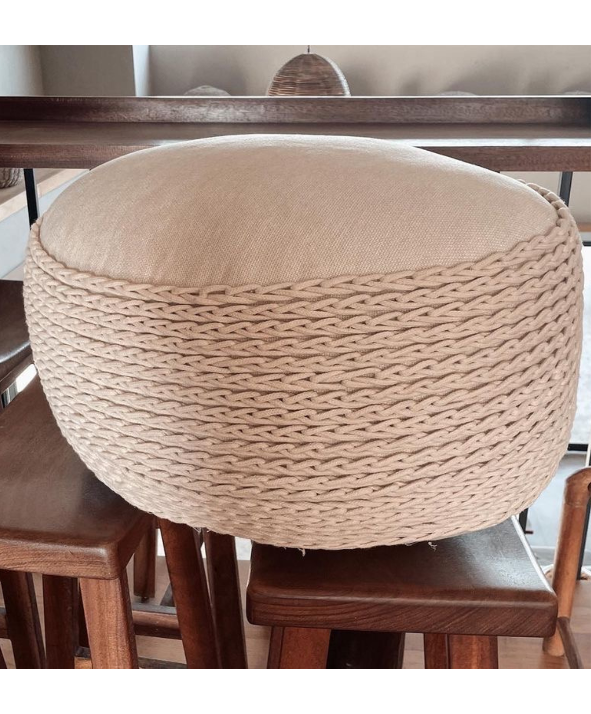 Trenza Oval Pouf