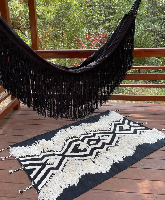 Black Murray Handwoven Rug