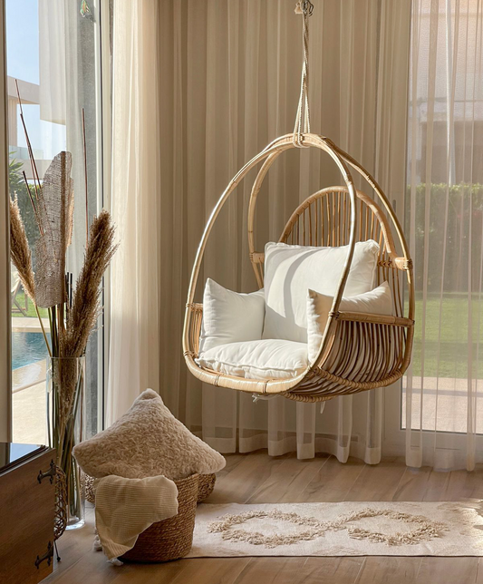 Malibu Hanging Chair With Fitted Cushion