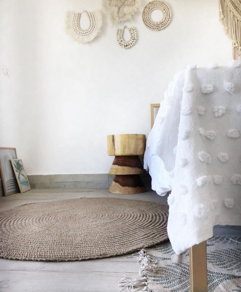 Asya Jute Round Rug - Ready to Ship