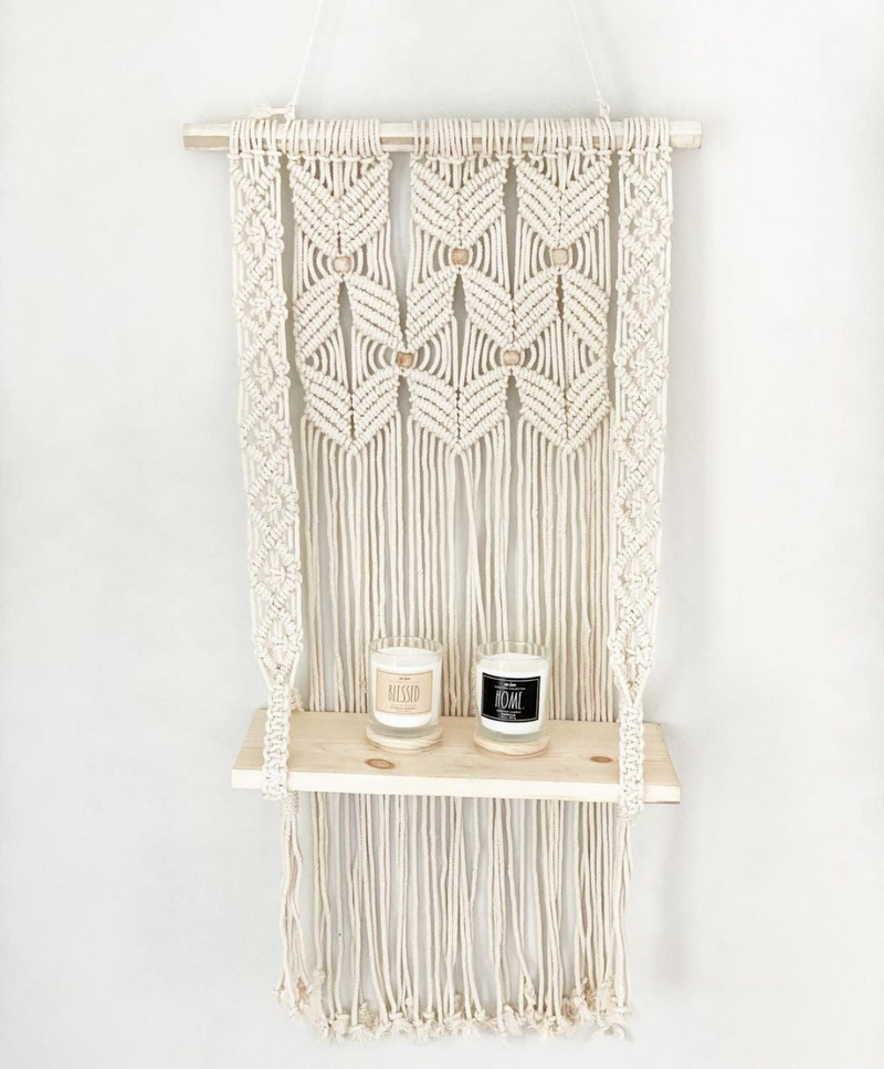 Escala Macrame Hanging Shelf