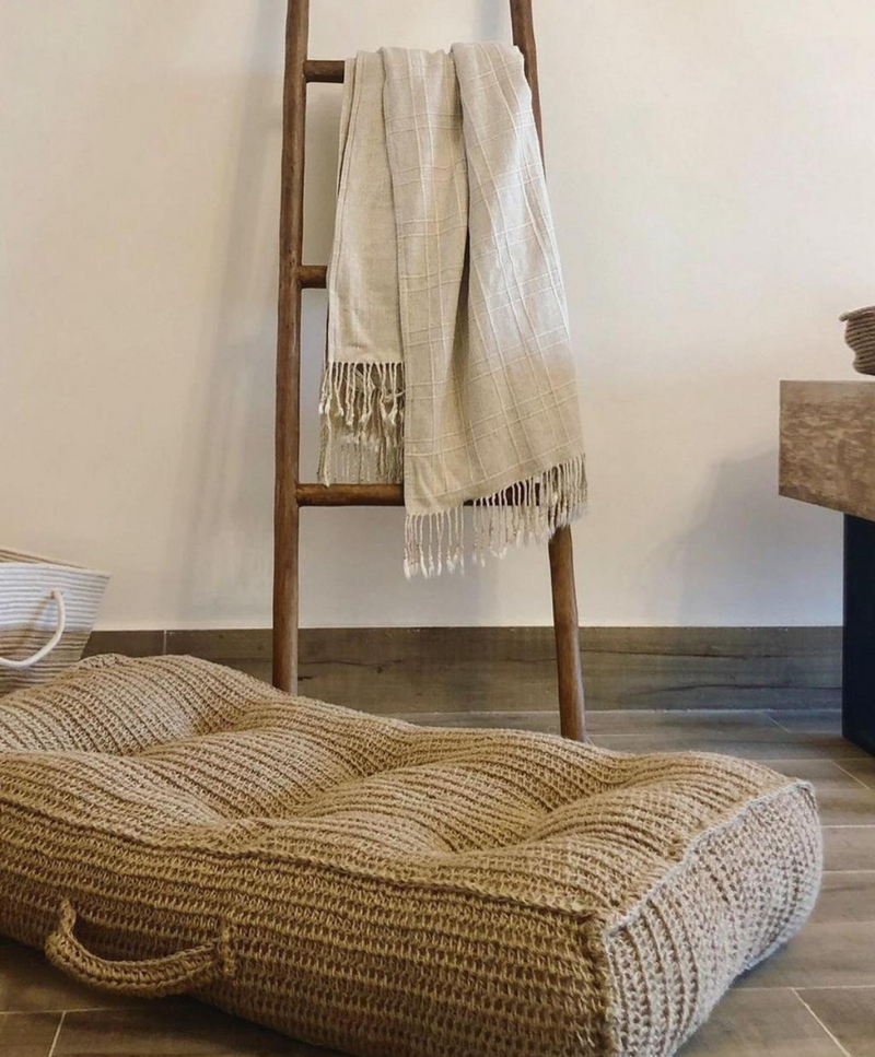 Indio Jute Floor Cushion - Ready to Ship