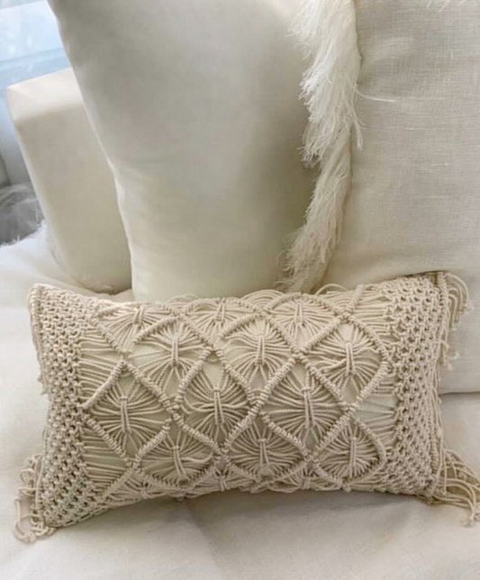 Macrame Throw Pillow  - Pattern G