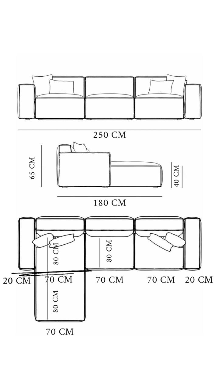 Delmar Sofa - L Shape